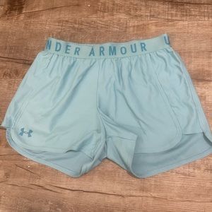Blue under armour loose gym shorts